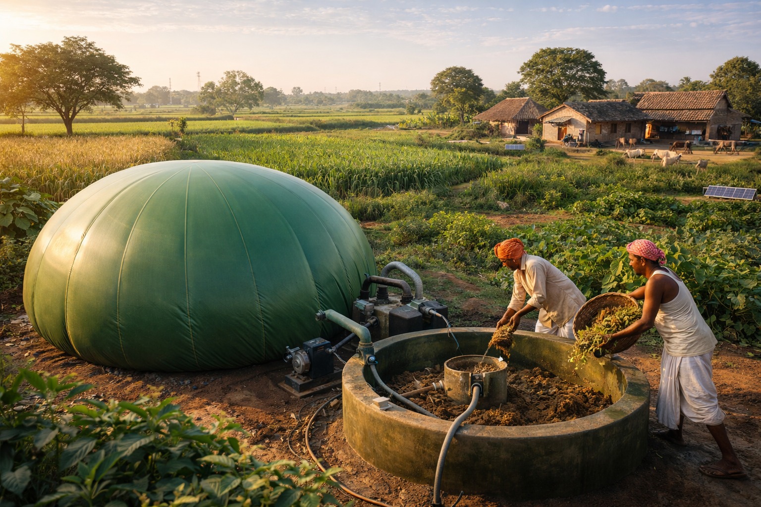Biogas Balloons: A Smart Renewable Energy Solution for Rural India 