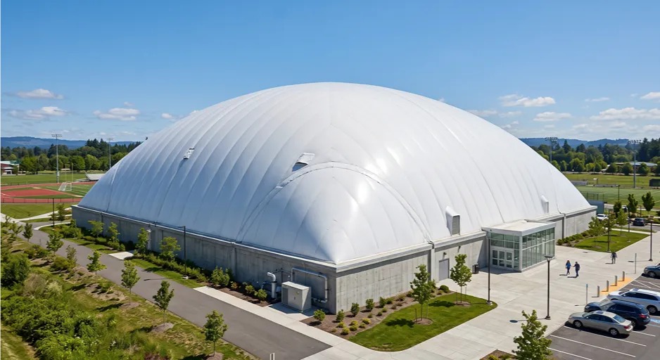 The Fabric Behind Double Membrane Air Domes