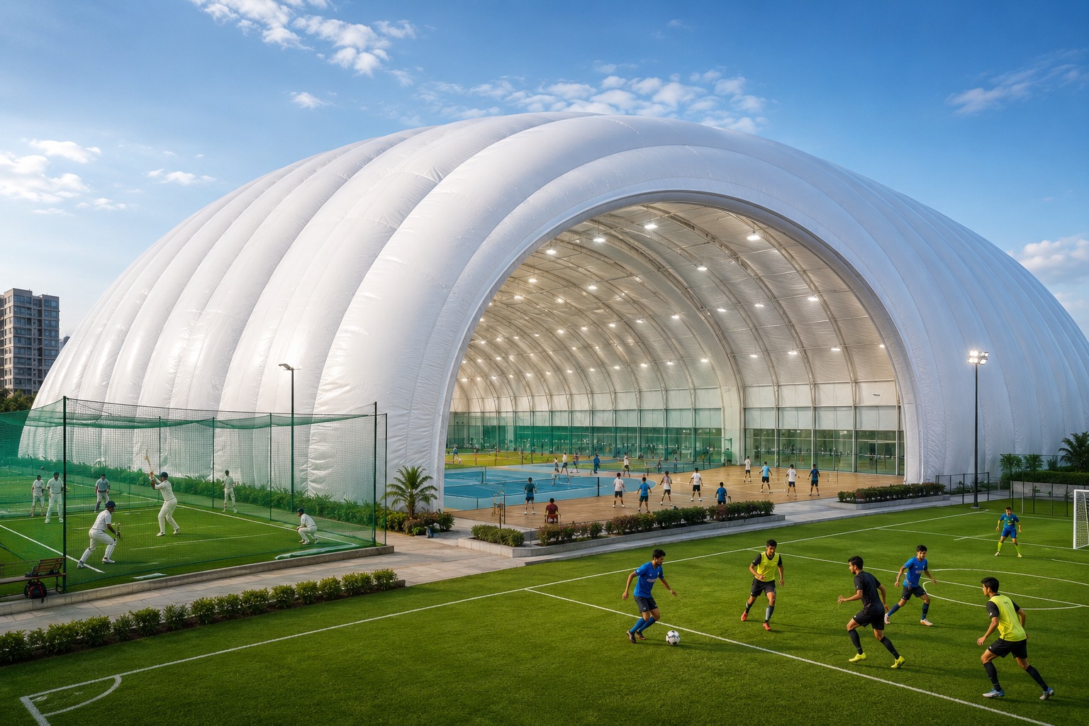 How Air Dome Structures Support India’s Growing Sports Infrastructure Market
