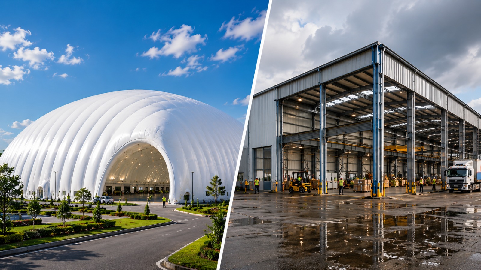 Inflatable Dome vs Conventional Steel Buildings: Which Is Better?