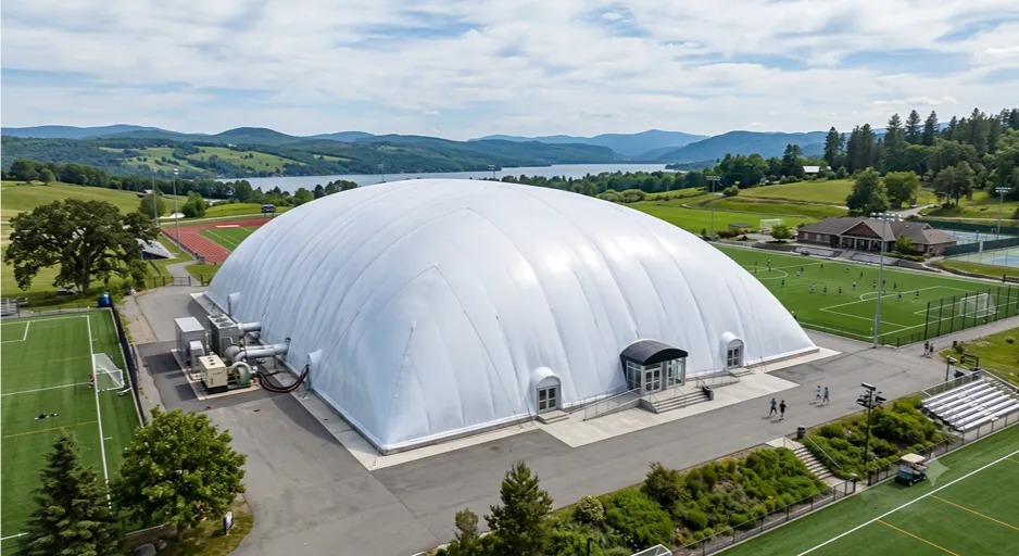 Manufacturing PVDF Fabric for Air Dome Structures
